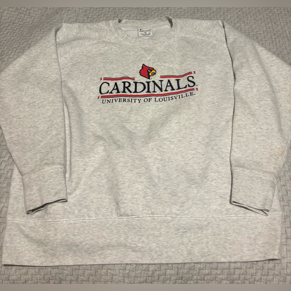 University of Louisville All Embroidered Champion Crewneck Sweatshirt Size 2XL